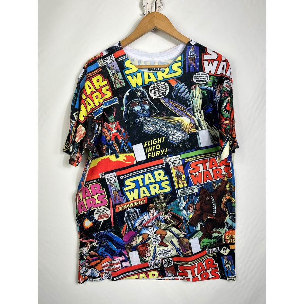 Star Wars Fifth Sun Comic Book Cover All Over Print‎ T-Shirt Mens Large NWT